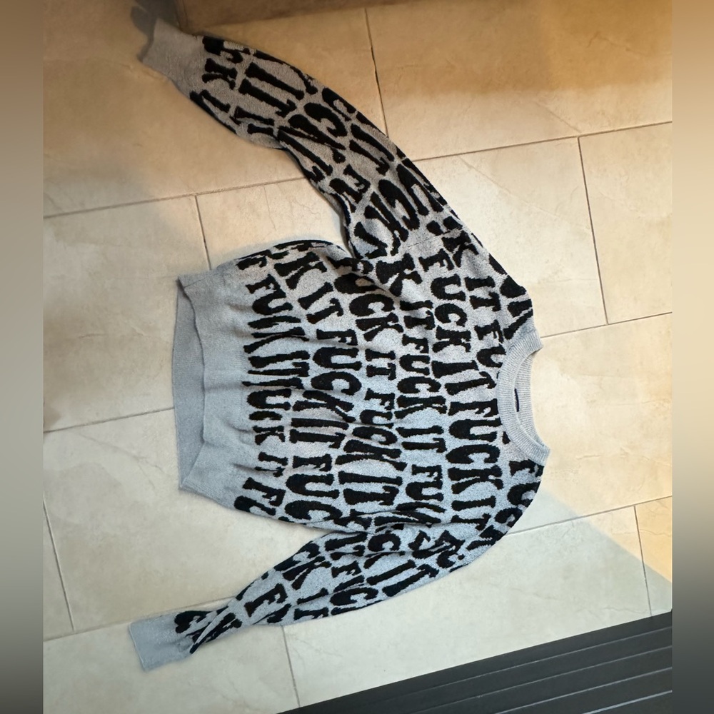 F*ck It Pullover Silver Shadow